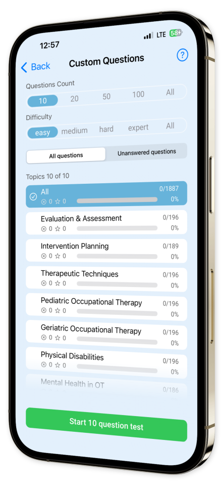 NBCOT OTR & COTA Prep app screenshot first